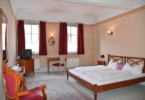 Blick in ein Gästezimmer