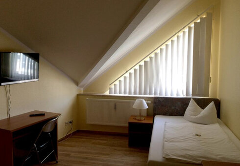 Blick in ein Gästezimmer