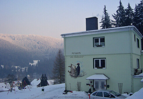 Pension Am Waldesrand, Winteransicht