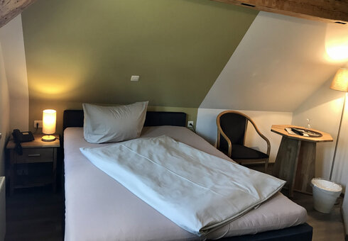 Blick in ein Gästezimmer