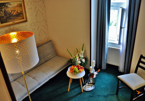 Blick in ein Gästezimmer