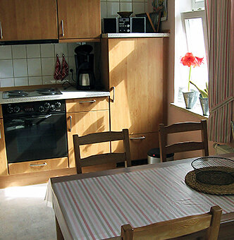 Blick in die Gästeküche