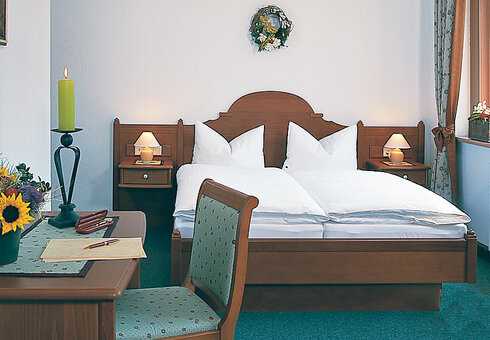 Einblick in ein Gästezimmer