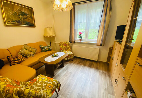 Blick in die Fewo (Wohnzimmer)