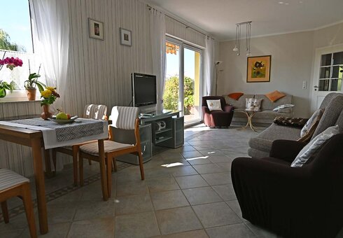 Blick in das Wohnzimmer