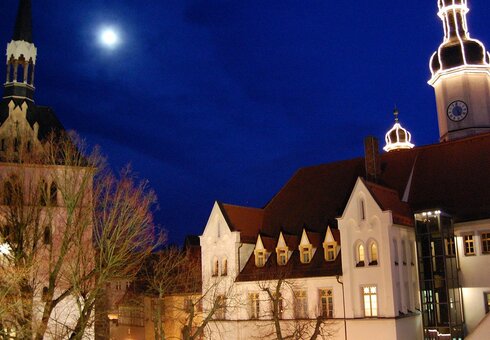 Fensterblick zum Marktplatz
