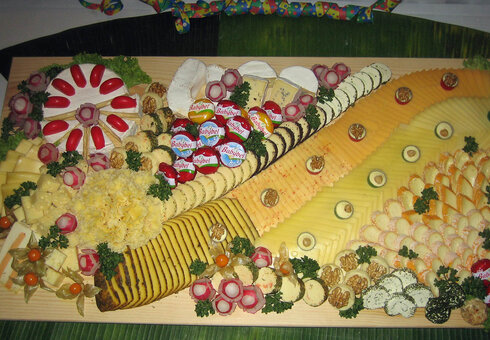 Leckeres Buffett im Restaurant
