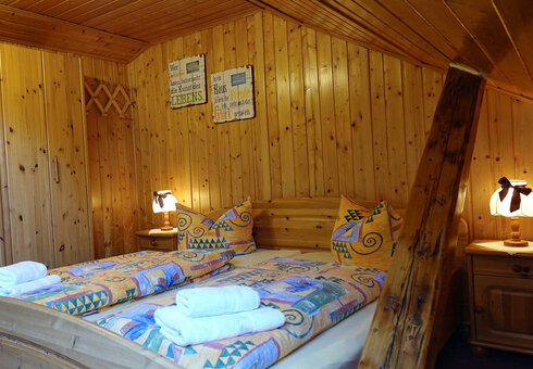 Blick in ein Gästezimmer
