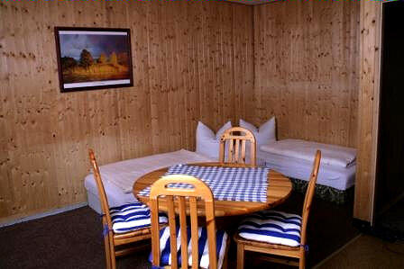 Blick in einen Bungalow