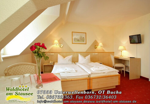 Blick in ein Gästezimmer
