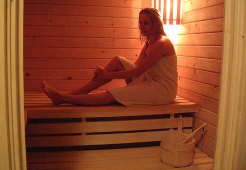 Wellnessbereich mit Sauna