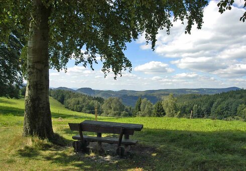 Blick auf die umliegenden Berge