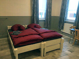 Blick in ein Gästezimmer
