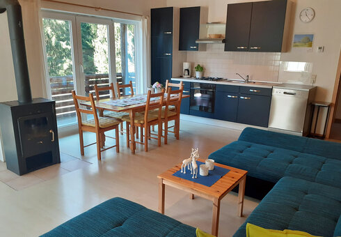 Blick in ein Ferienhaus