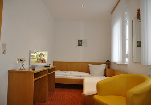 Blick in ein Gästezimmer