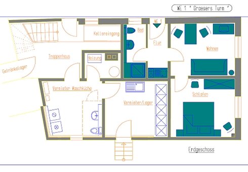 Grundriss Ferienwohnung 1