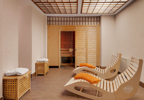 Wellnessbereich mit Sauna