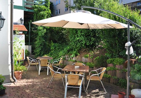 Terrasse im Garten