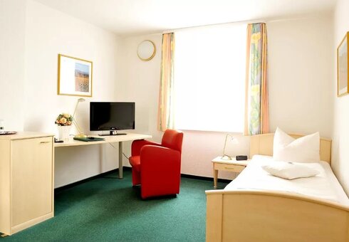 Blick in ein Gästezimmer