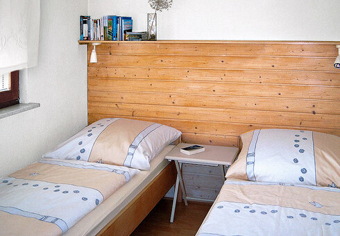 Blick in das Schlafzimmer