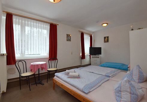 Blick in ein Gästezimmer