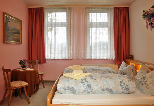 Blick in ein Gästezimmer
