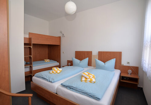 Blick in ein Gästezimmer