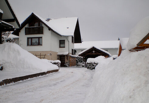 Ferienwohnung Baumbach, Winteransicht