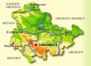 Lagekarte Stützerbach