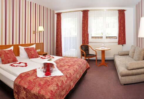Blick in ein Gästezimmer