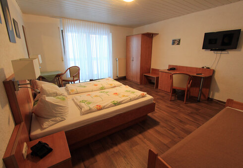 Blick in ein Gästezimmer