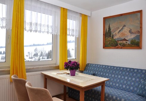 Blick in ein Gästezimmer