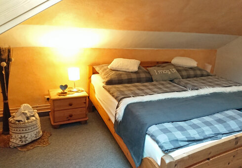 Blick in ein Gästezimmer