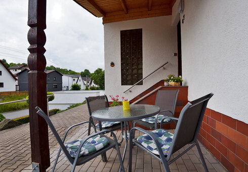 Terrasse am Ferienhaus