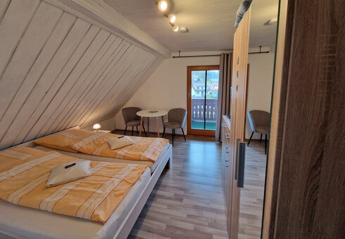 Blick in ein Gästezimmer