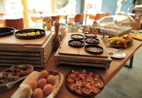 leckeres Frühstücksbuffet