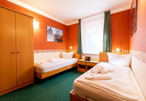 Blick in ein Gästezimmer