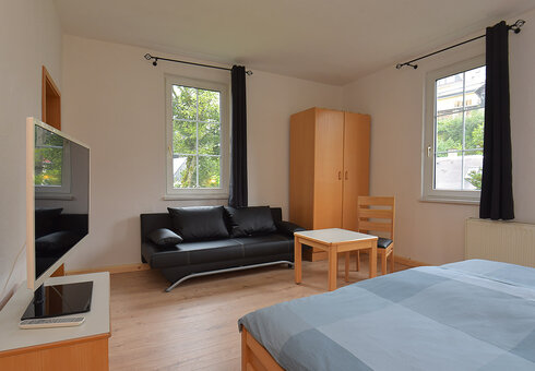 Blick in ein Gästezimmer