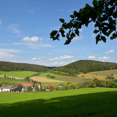 Ort Gleimershausen in der Thüringer Rhön