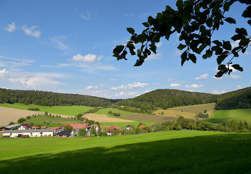 Ort Gleimershausen in der Thüringer Rhön
