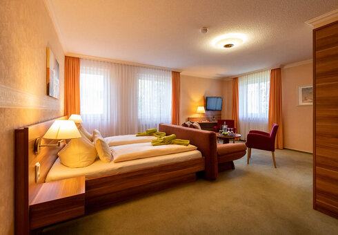 Blick in ein Gästezimmer