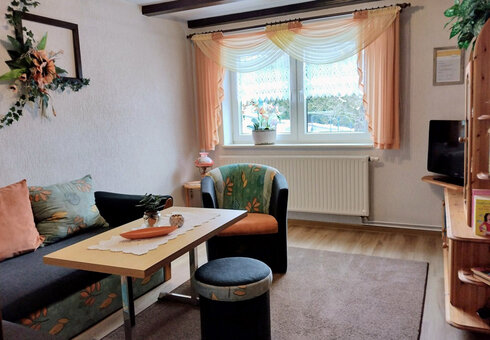 Blick in das Wohnzimmer