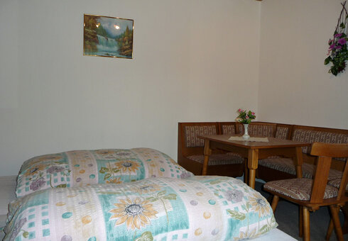 Blick in einen Bungalow
