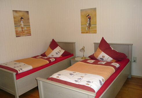 Blick in ein Gästezimmer