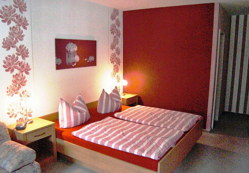 Blick in ein Gästezimmer