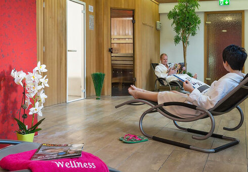 Wellnessbereich mit Sauna