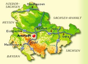 Lagekarte Arnstadt