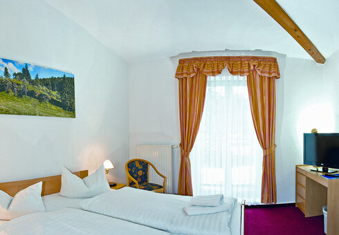 Blick in ein Gästezimmer