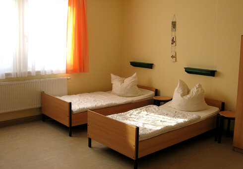 Blick in einen Bungalow