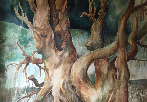 Kunst im Treppenhaus